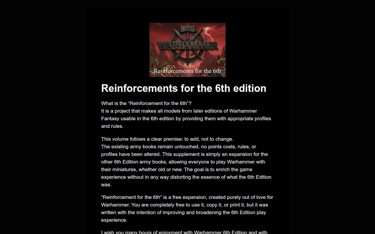 Carrd profile picture for @reinforcements